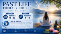 LIVE-ONLINE Past Life Therapy Course (TVP) - MODULES 1 & 2 - OCT - DEC 2026